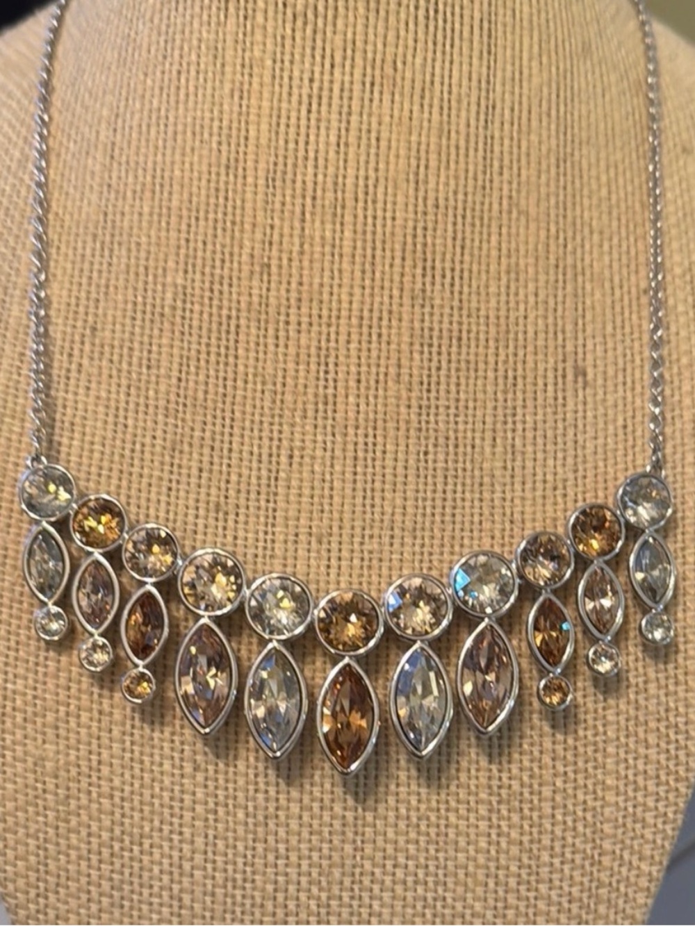 Touchstone Crystal Sand Castle Necklace